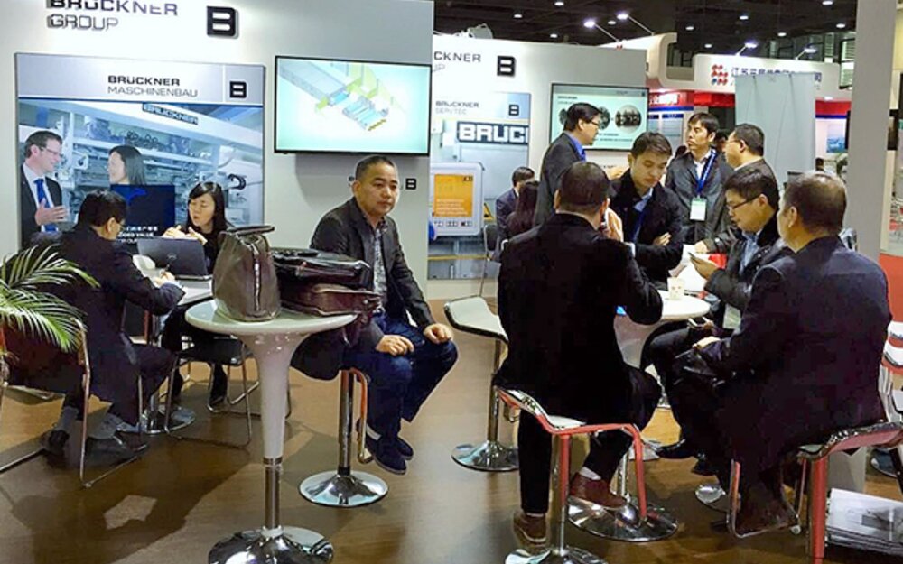 Always crowded: The Brückner booth
Always crowded: The Brückner booth