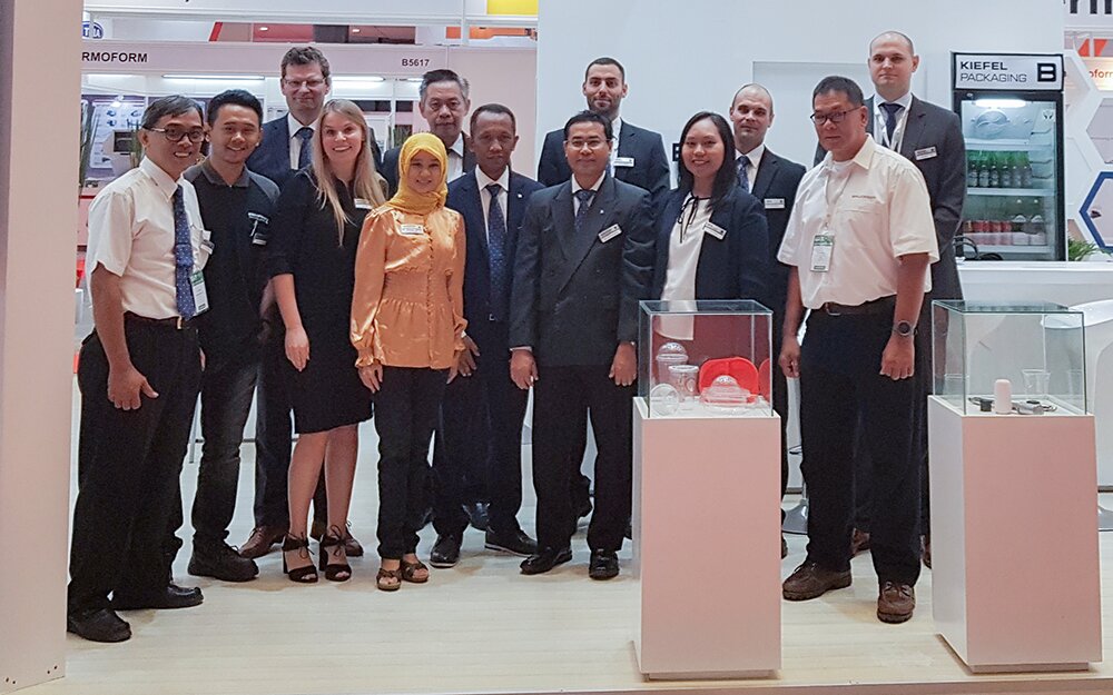 Brückner Group booth staff says thanks to all visitors Brückner Group booth staff says thanks to all visitors