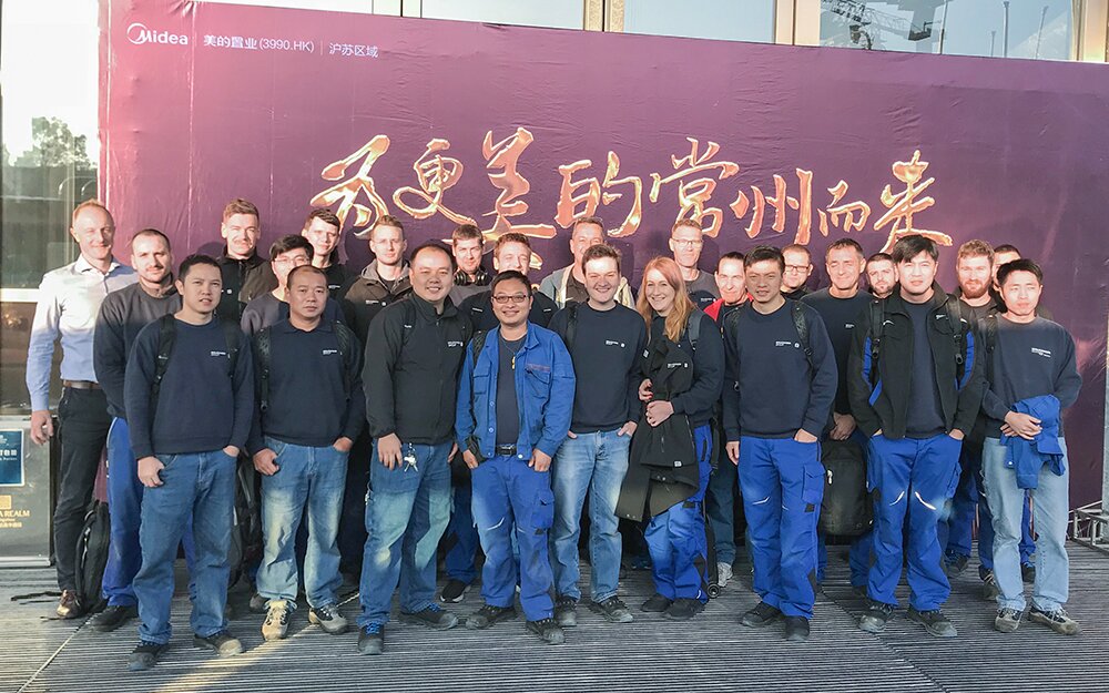 Lucky Brückner team on site Lucky Brückner team on site