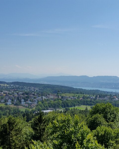 High view of Zürcher Oberland, Switzerland