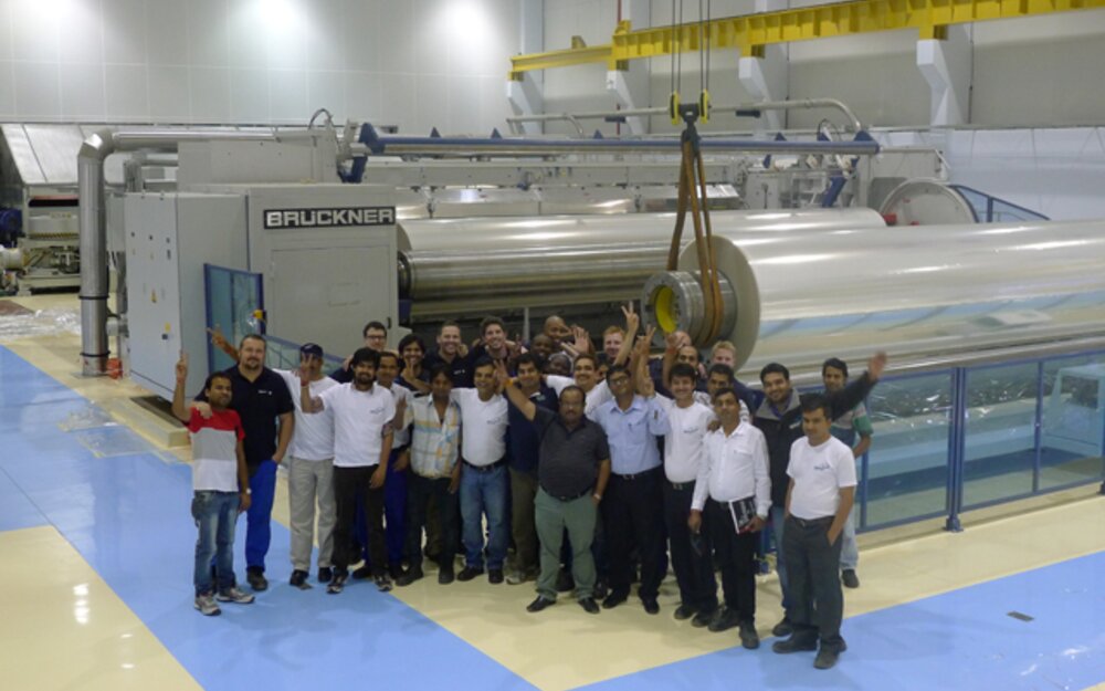 Highest film quality from the very first mill roll - result of an excellent team spirit  
