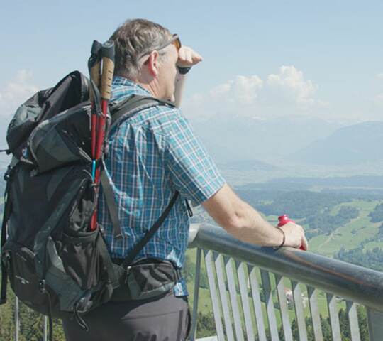 Man with backpack