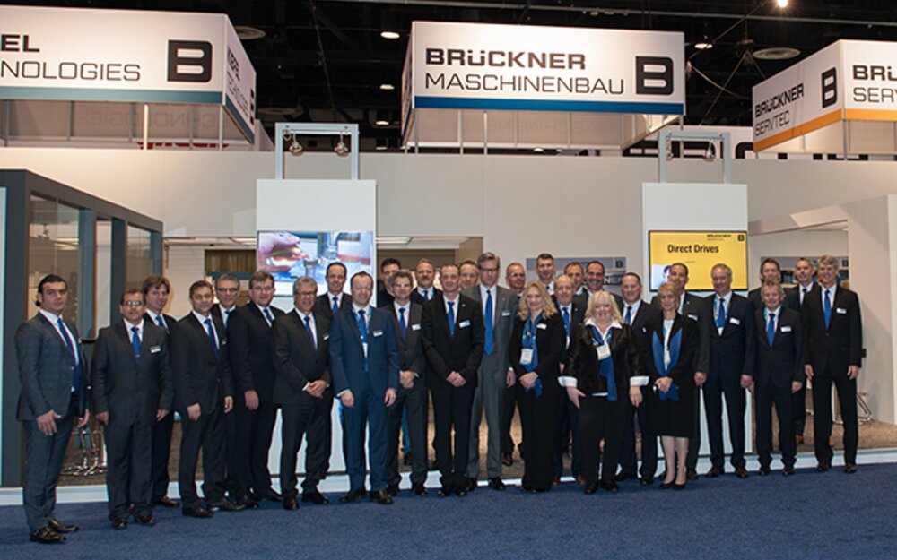 Thanks to all visitors for their interest in the Brückner Group's various solutions

