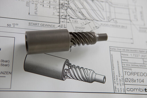 Tube machine part