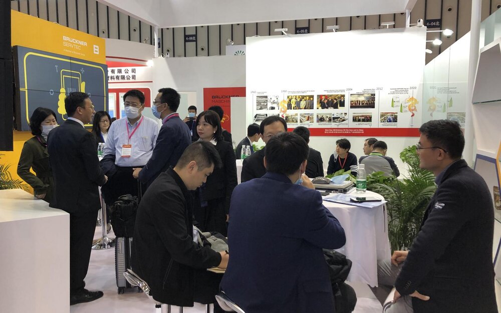 The Brückner booth was very well attended. The Brückner booth was very well attended.