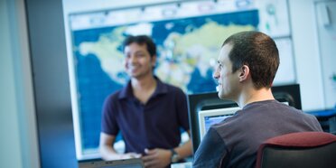 Customer Service working on computer