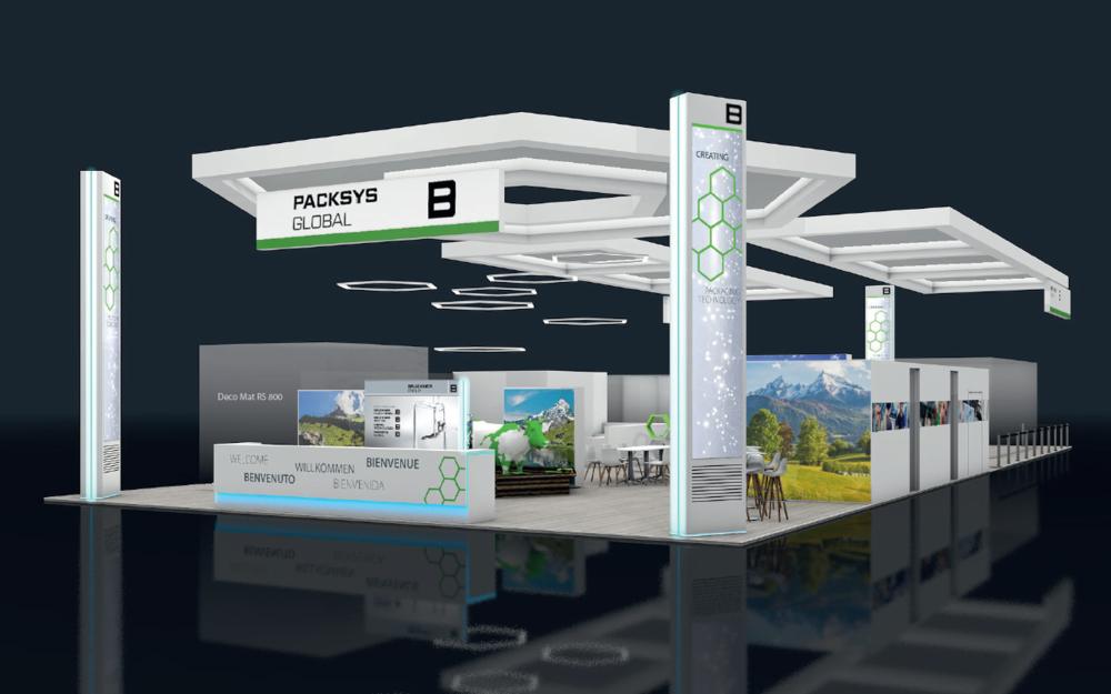 PackSys Global booth rendering of K-Show 2019