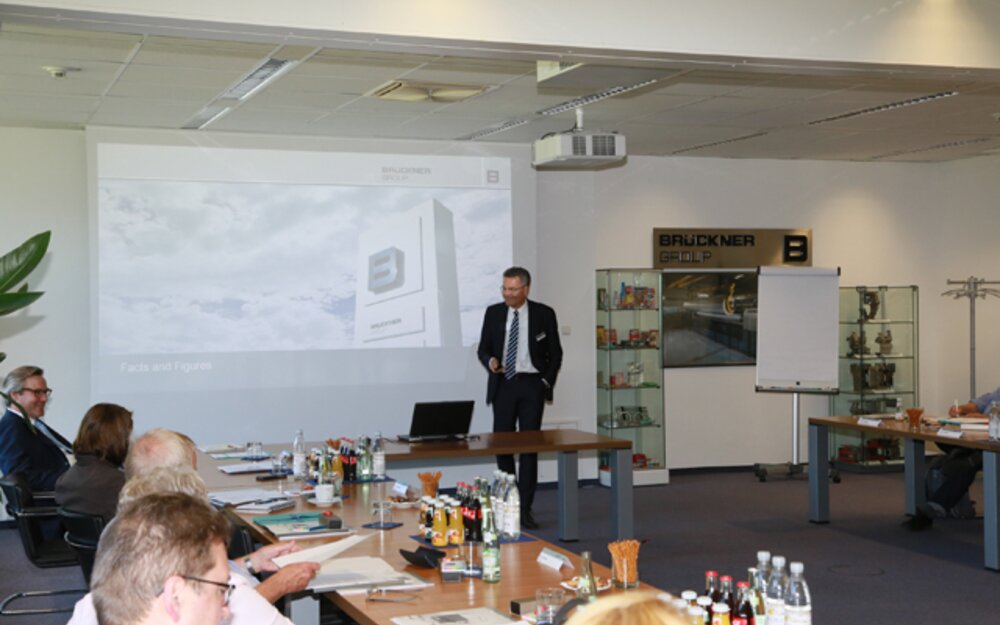 Brückner Group CFO Maximilian Schneider presented a good turnover development
