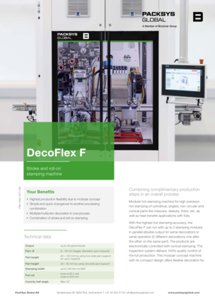 DecoFlex F Flyer