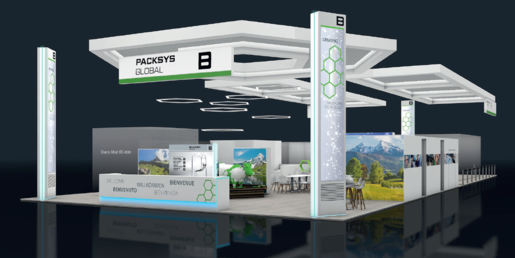 PackSys Global booth rendering of K-Show 2019