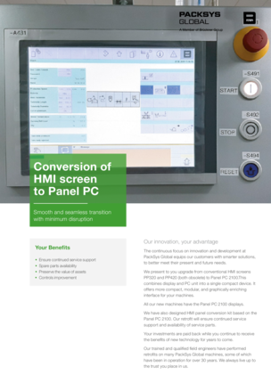 Conversion of HMI screen to Panel PC