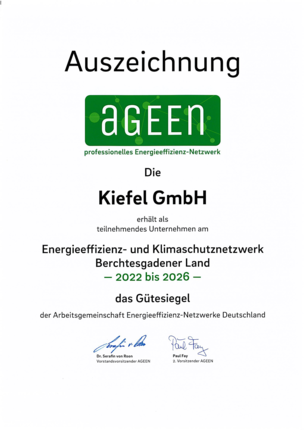 Membership AGEEN professional energy efficiency network