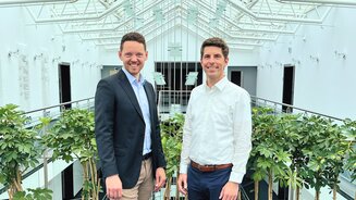 Wilhelm Schmidt (Regional Sales Manager Taiwan, left) and Daniel Mieze (Regional Sales Engineer China, right)