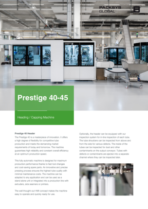 Prestige 40-45 Flyer