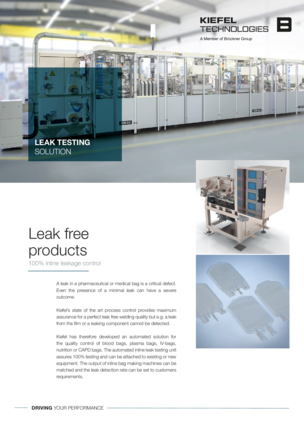 Leak testing solutions