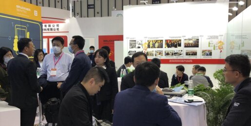 The Brückner booth was very well attended.