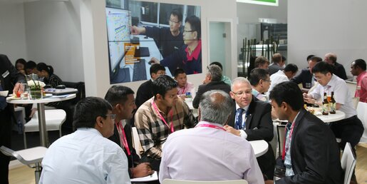 Brückner meeting area at Chinaplas 2017
