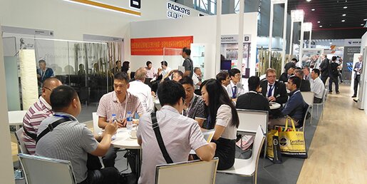 The Brückner booth was always much frequented
