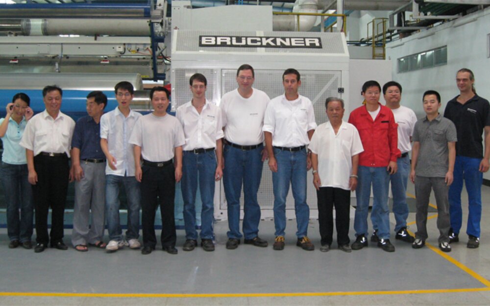 Guangdong Weifu Packing Material & Brückner team up for a succesful project