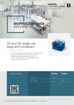 Bioprocess bag making machine